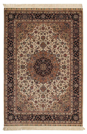 Tappeto di seta - seta cinese - 183 x 122 cm - rosso scuro