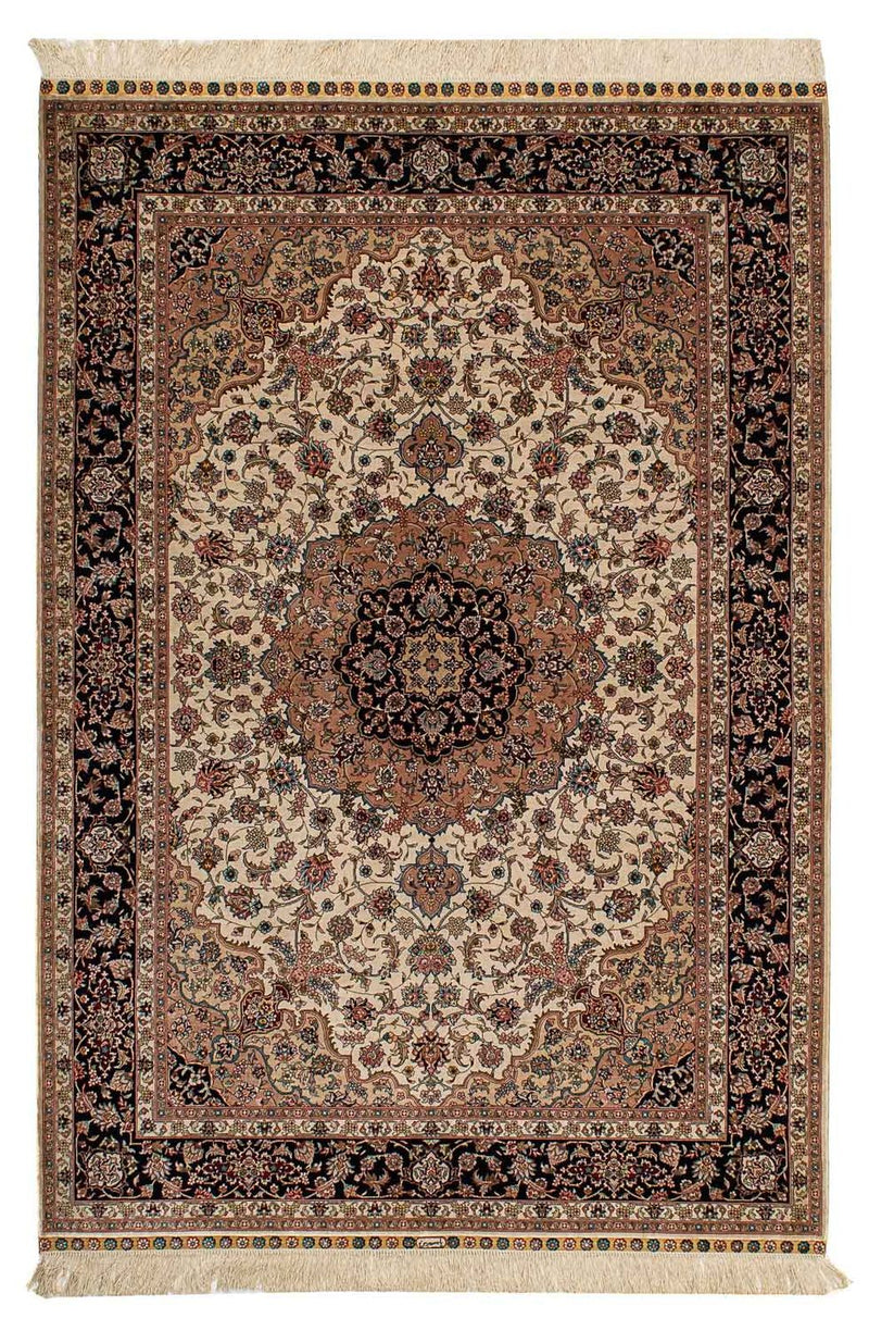 Tappeto di seta - seta cinese - 183 x 122 cm - rosso scuro