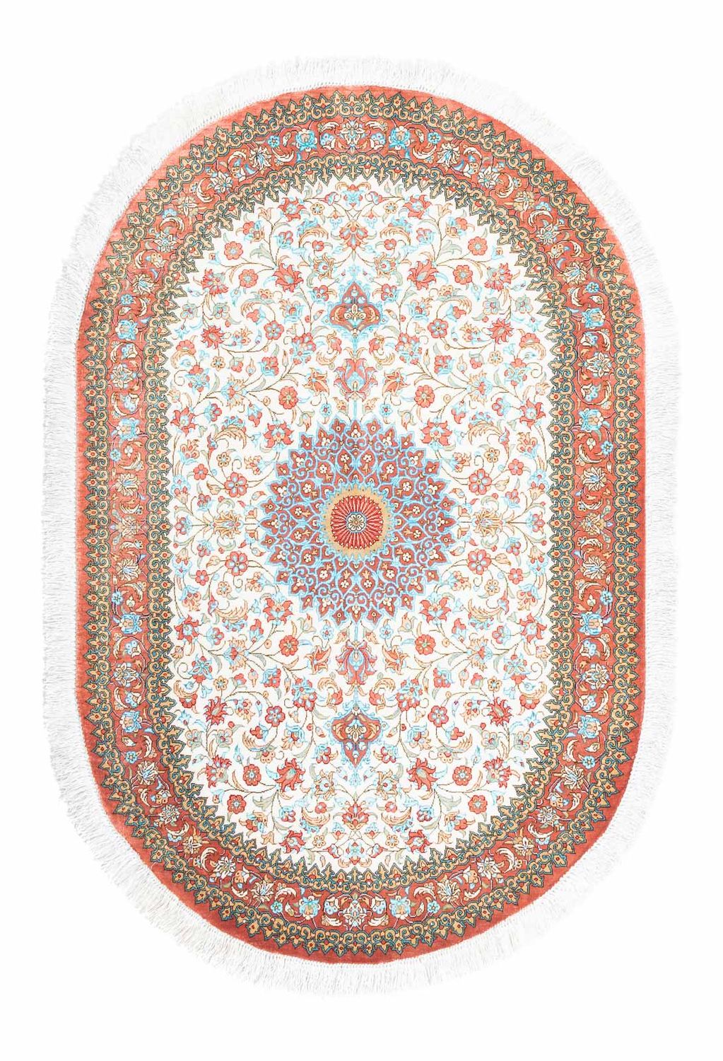 Tappeto Persero - Ghom ovale  - 120 x 76 cm - beige