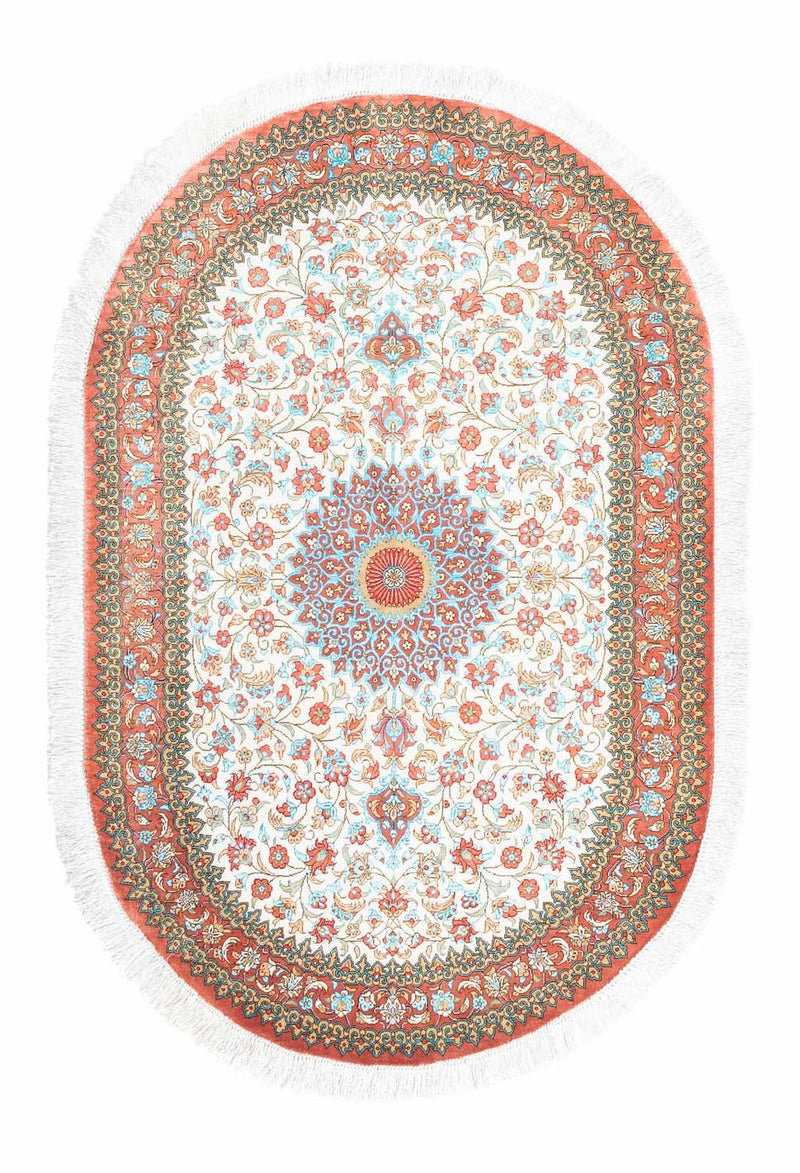 Tappeto Persero - Ghom ovale  - 120 x 76 cm - beige