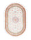 Tappeto Persero - Ghom ovale  - 120 x 76 cm - beige