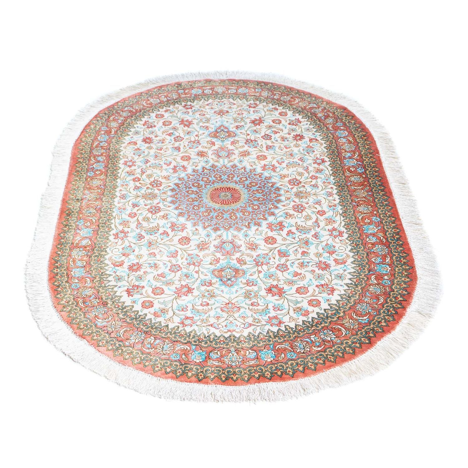Tappeto Persero - Ghom ovale  - 120 x 76 cm - beige