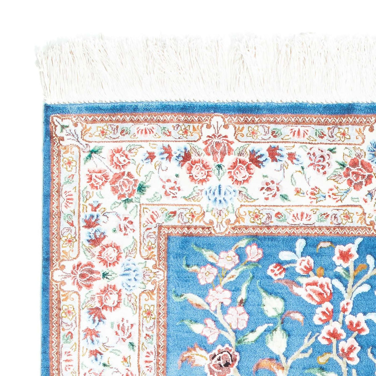 Tappeto Persero - Ghom - 118 x 75 cm - blu chiaro