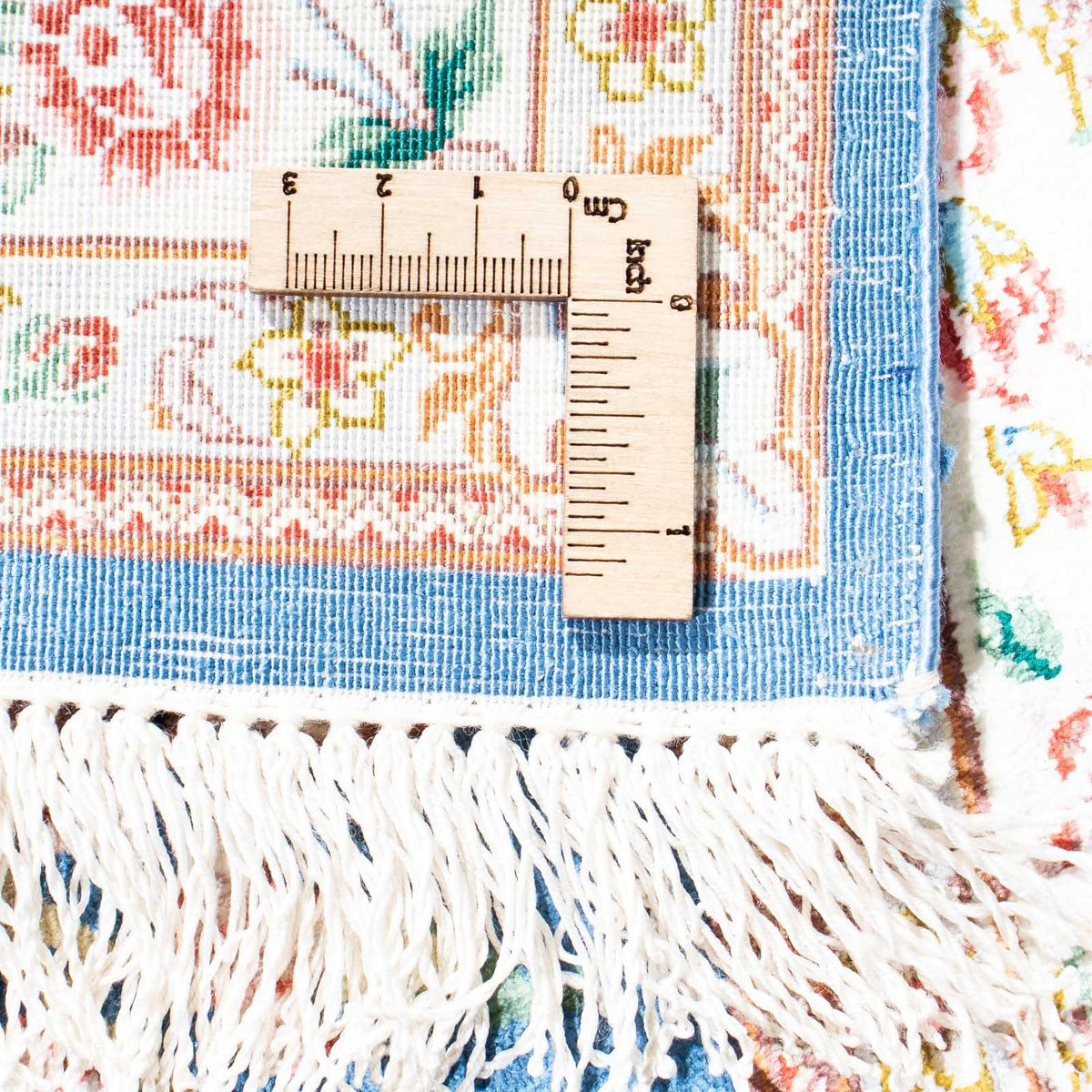 Tappeto Persero - Ghom - 118 x 75 cm - blu chiaro