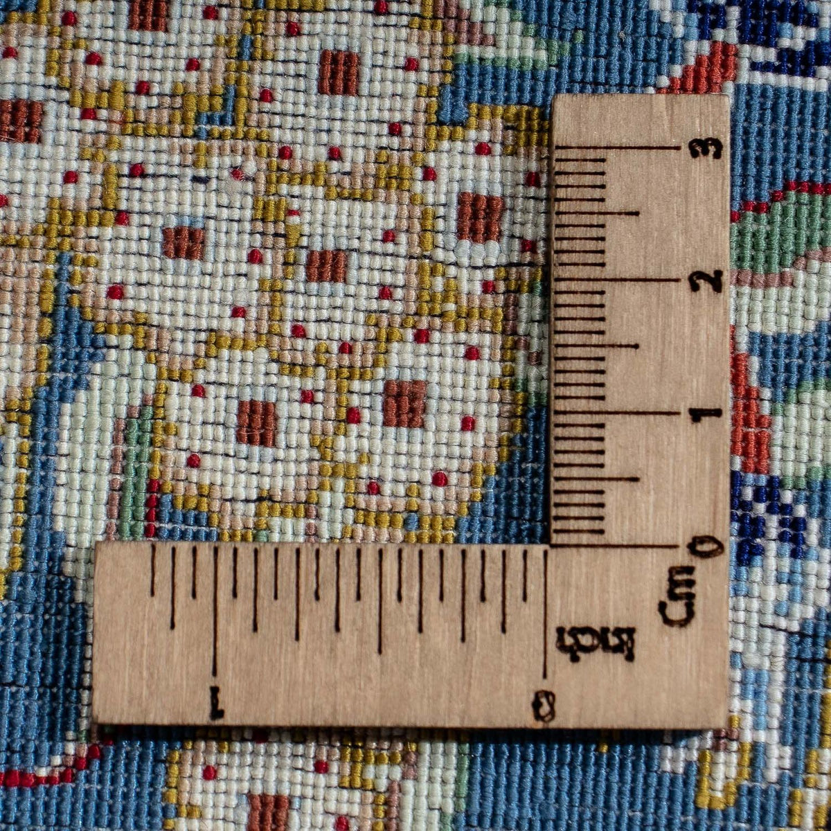 Tappeto di seta - Ghom seta - Premio - 40 x 28 cm - blu scuro