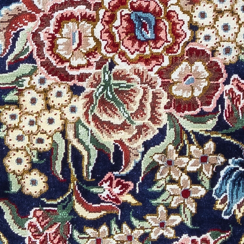Tappeto di seta - Ghom seta - Premio - 40 x 28 cm - blu scuro