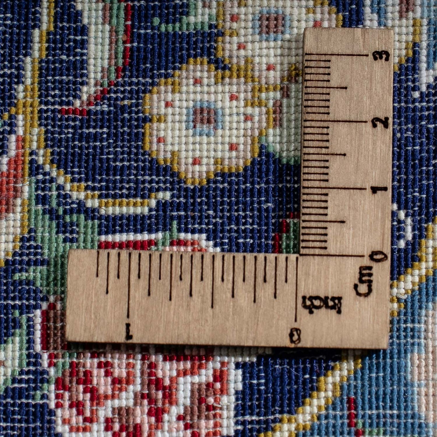 Tappeto di seta - Ghom seta - Premio - 40 x 28 cm - blu scuro