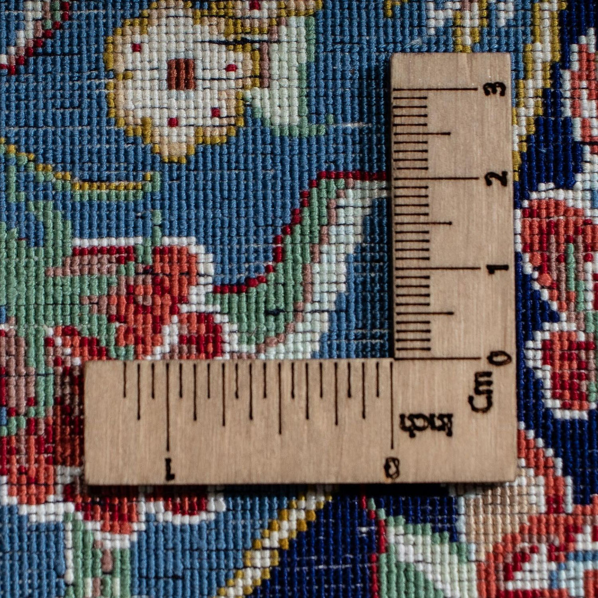 Tappeto di seta - Ghom seta - Premio - 40 x 28 cm - blu scuro