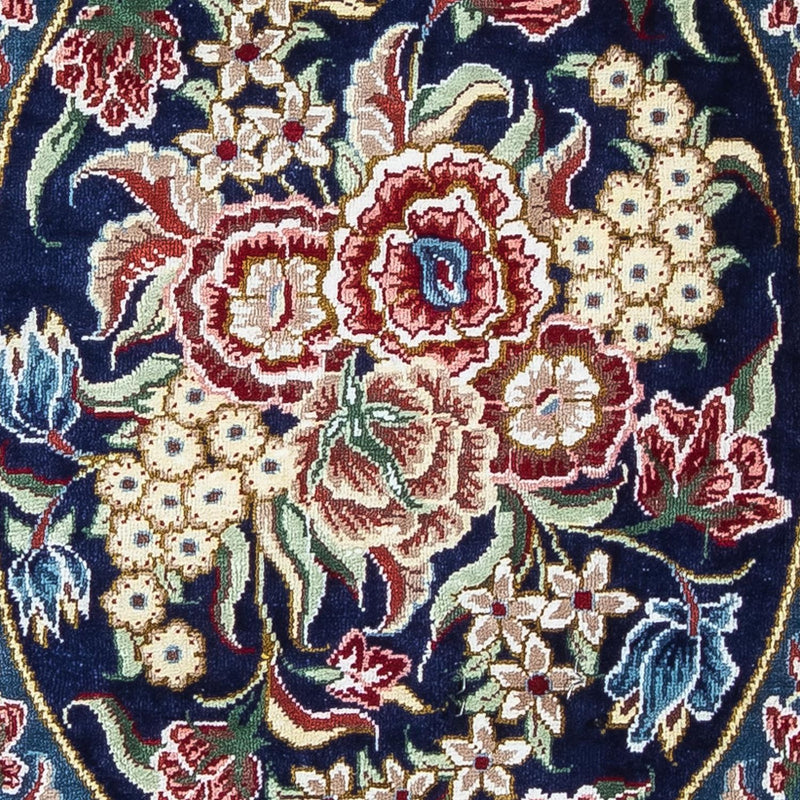 Tappeto di seta - Ghom seta - Premio - 40 x 28 cm - blu scuro