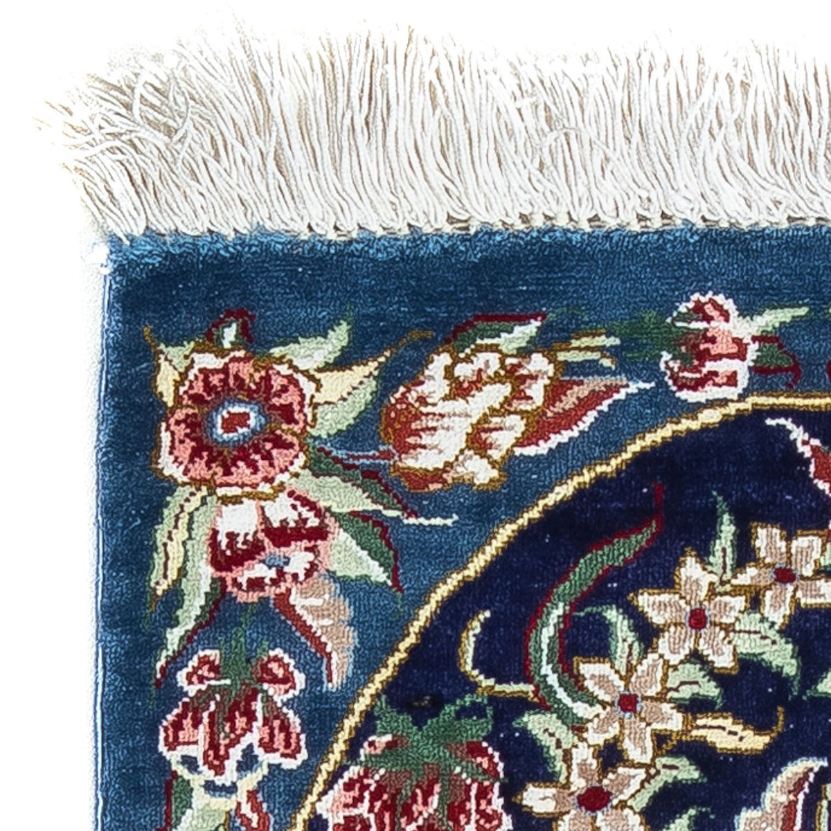 Tappeto di seta - Ghom seta - Premio - 40 x 28 cm - blu scuro