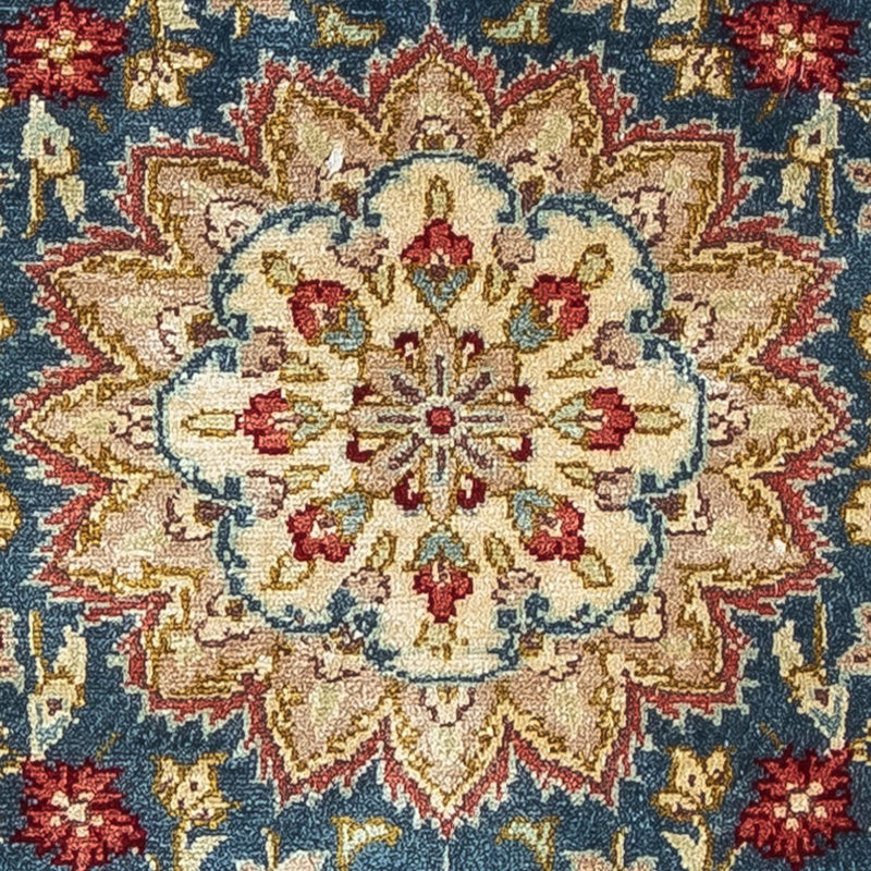 Tappeto di seta - Ghom seta - Premio - 44 x 27 cm - blu scuro