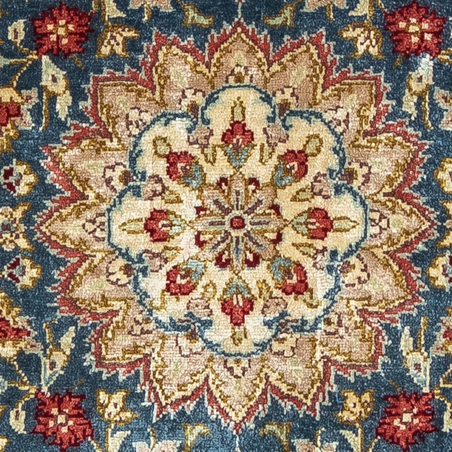 Tappeto di seta - Ghom seta - Premio - 44 x 27 cm - blu scuro