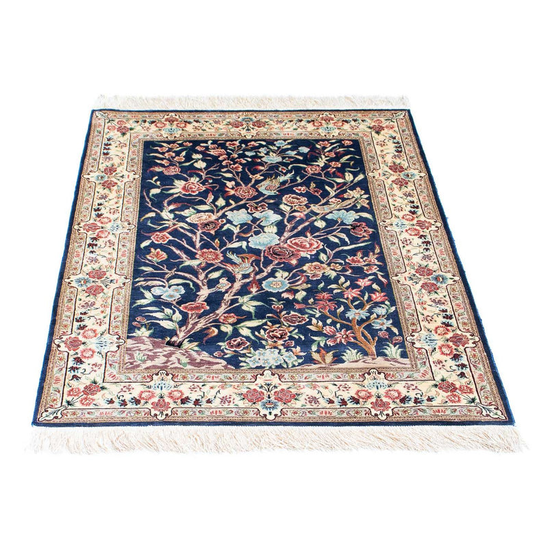 Tappeto Persero - Ghom - 110 x 77 cm - blu scuro