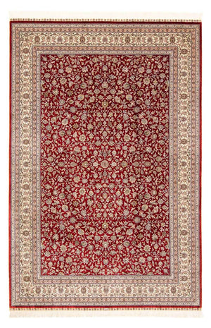 Tappeto orientale - Hereke - 276 x 185 cm - rosso scuro