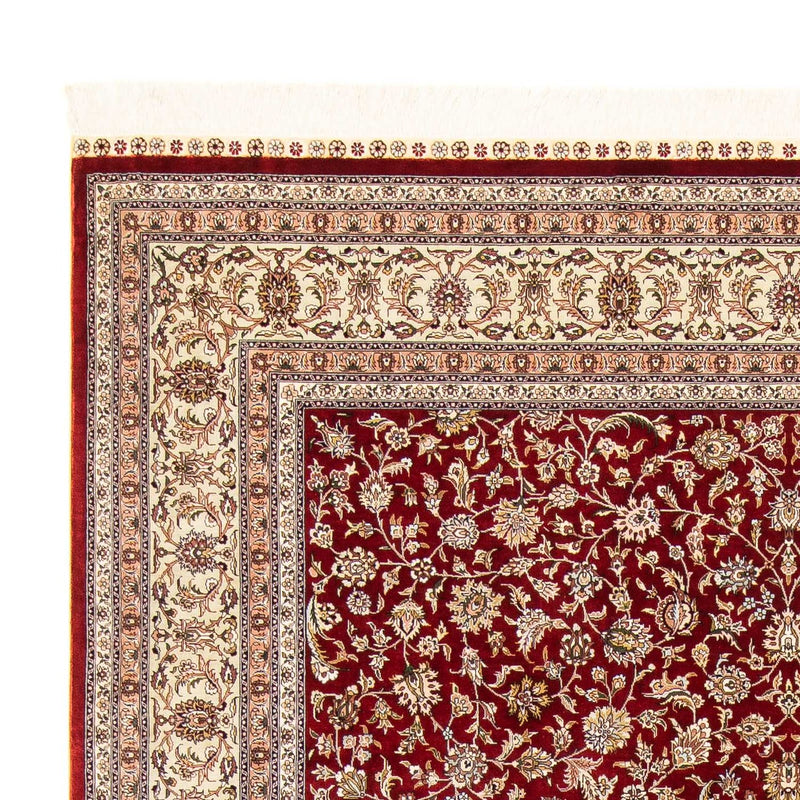 Tappeto orientale - Hereke - 276 x 185 cm - rosso scuro