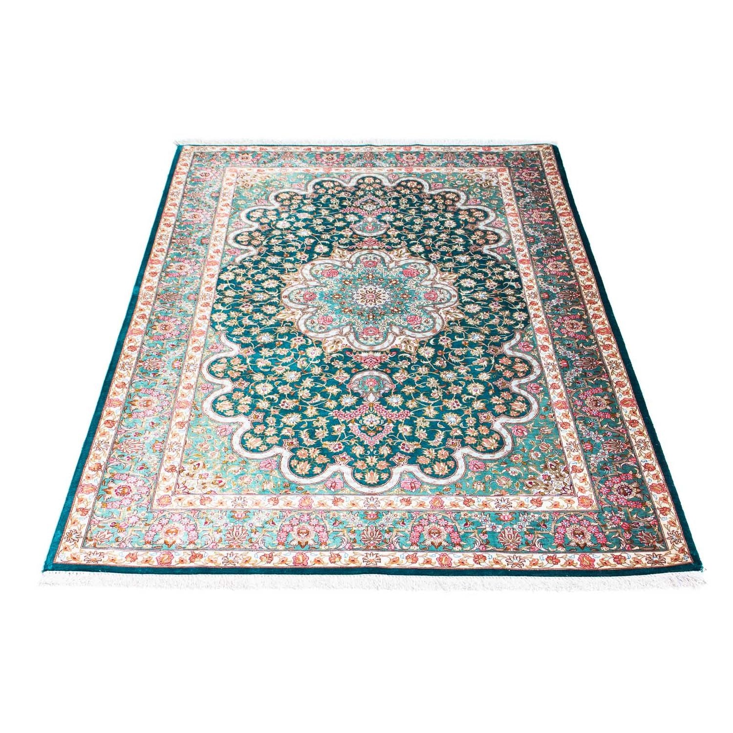 Tappeto Persero - Ghom - 163 x 100 cm - verde