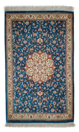 Tappeto Persero - Ghom - 92 x 57 cm - blu scuro