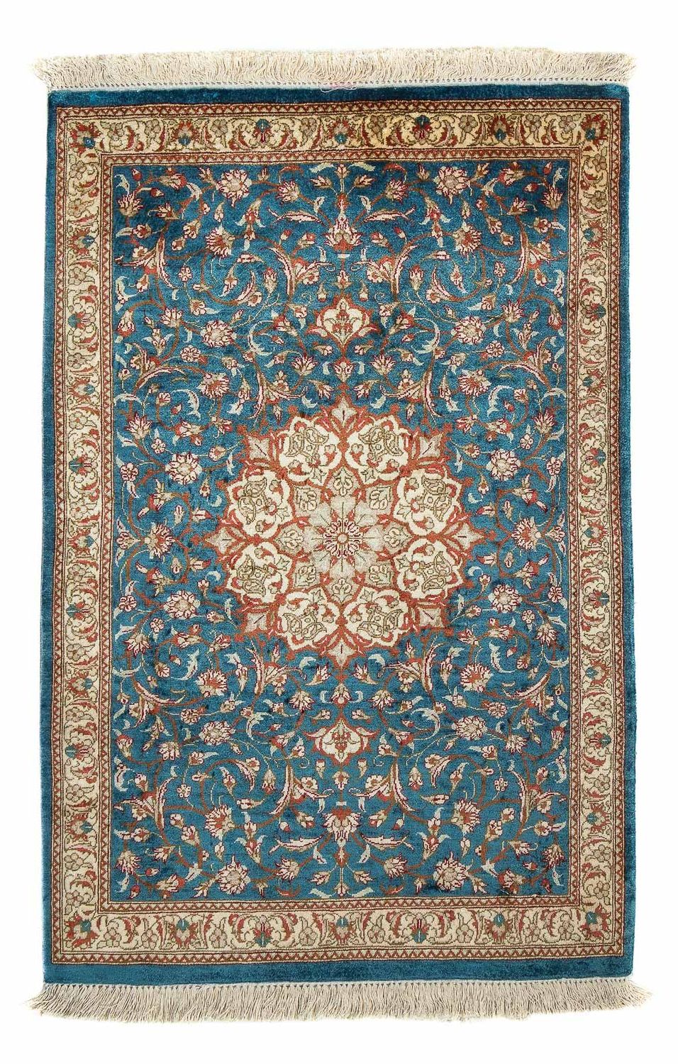 Tappeto Persero - Ghom - 94 x 58 cm - blu