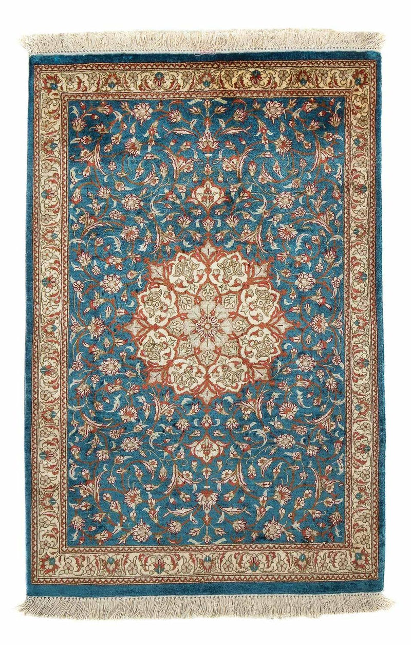 Tappeto Persero - Ghom - 94 x 58 cm - blu