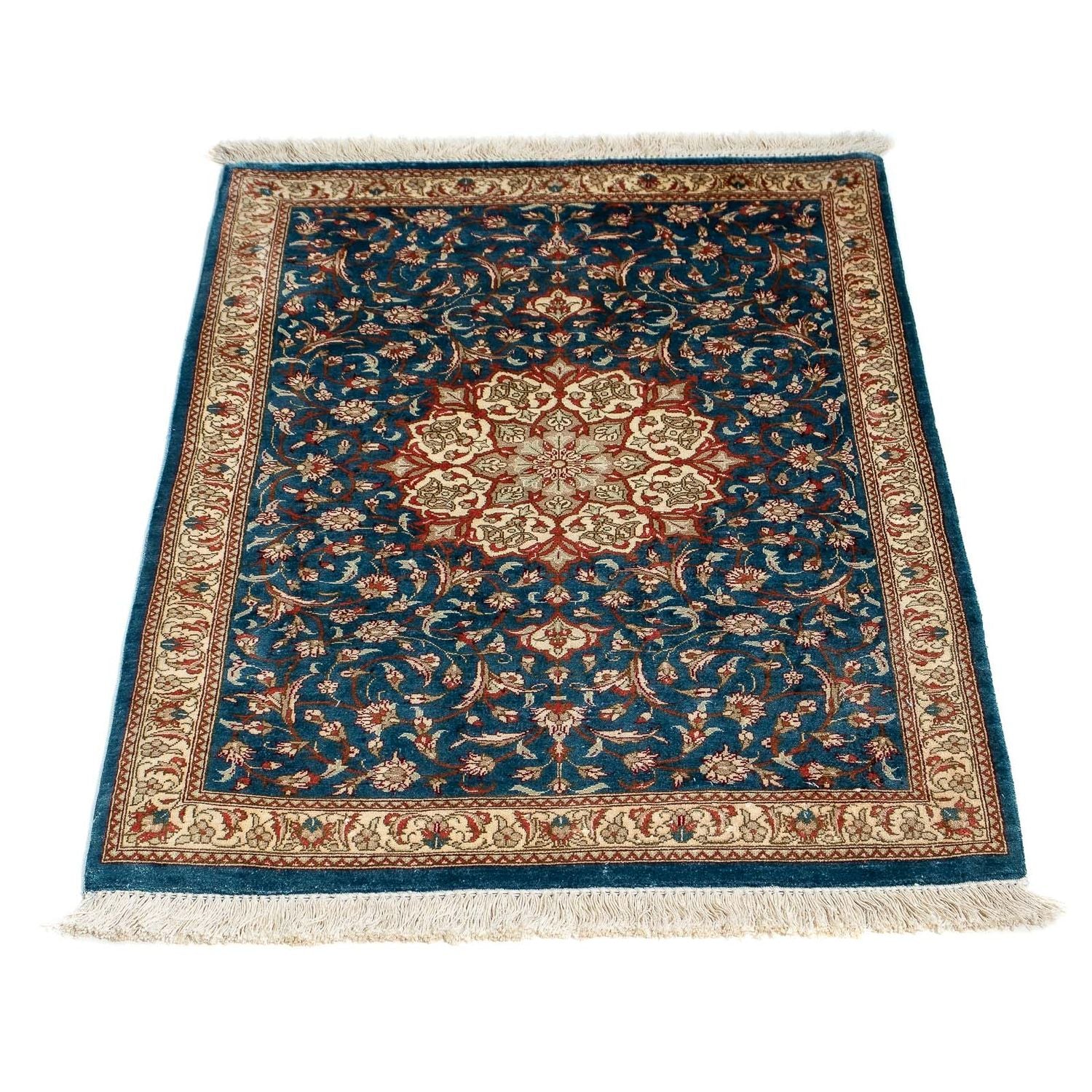 Tappeto Persero - Ghom - 94 x 58 cm - blu