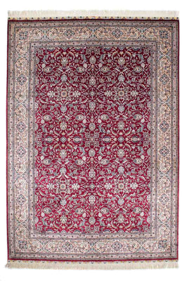 Tappeto orientale - Hereke - 246 x 170 cm - rosso scuro