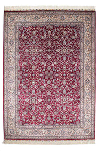 Tappeto orientale - Hereke - 246 x 170 cm - rosso scuro