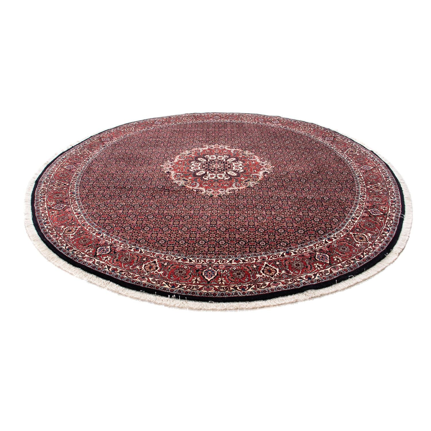 Tappeto Persero - Bidjar rotondo  - 250 x 250 cm - rosso scuro