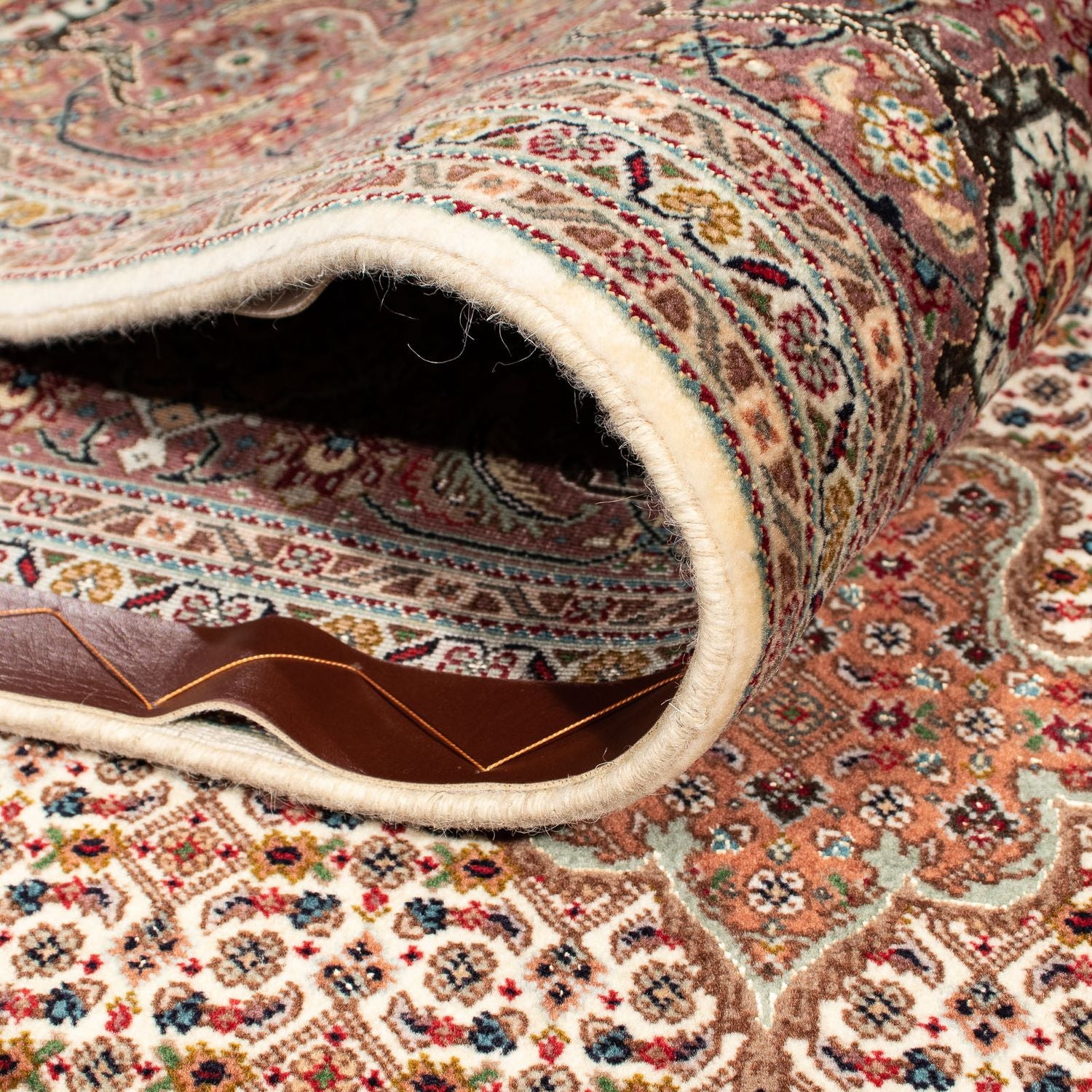 Tappeto Persero - Tabriz - 252 x 202 cm - marrone chiaro