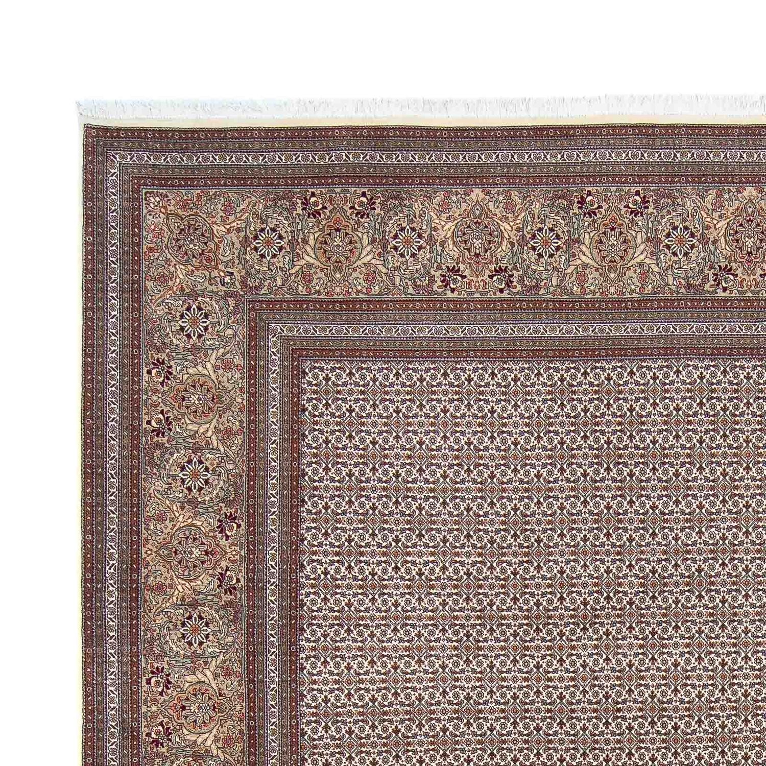 Tappeto Persero - Tabriz - 295 x 254 cm - marrone scuro