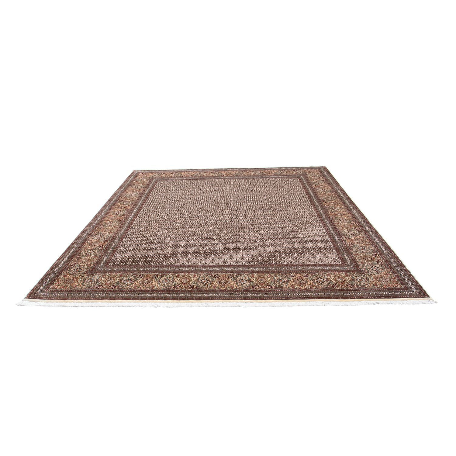 Tappeto Persero - Tabriz - 295 x 254 cm - marrone scuro