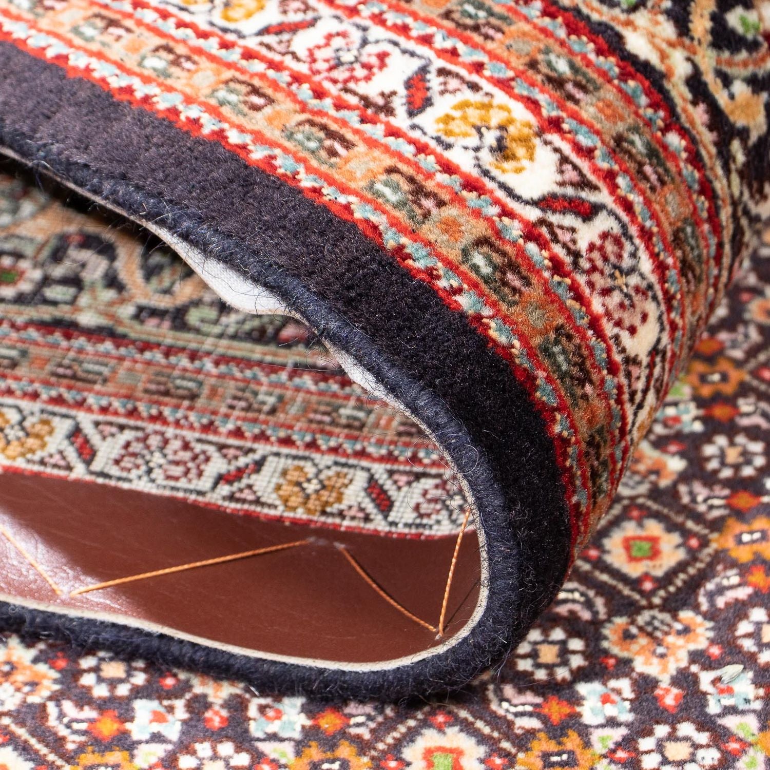 Tappeto Persero - Tabriz - 205 x 154 cm - marrone scuro