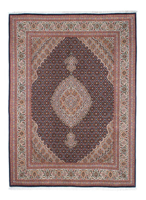 Tappeto Persero - Tabriz - 210 x 155 cm - marrone scuro