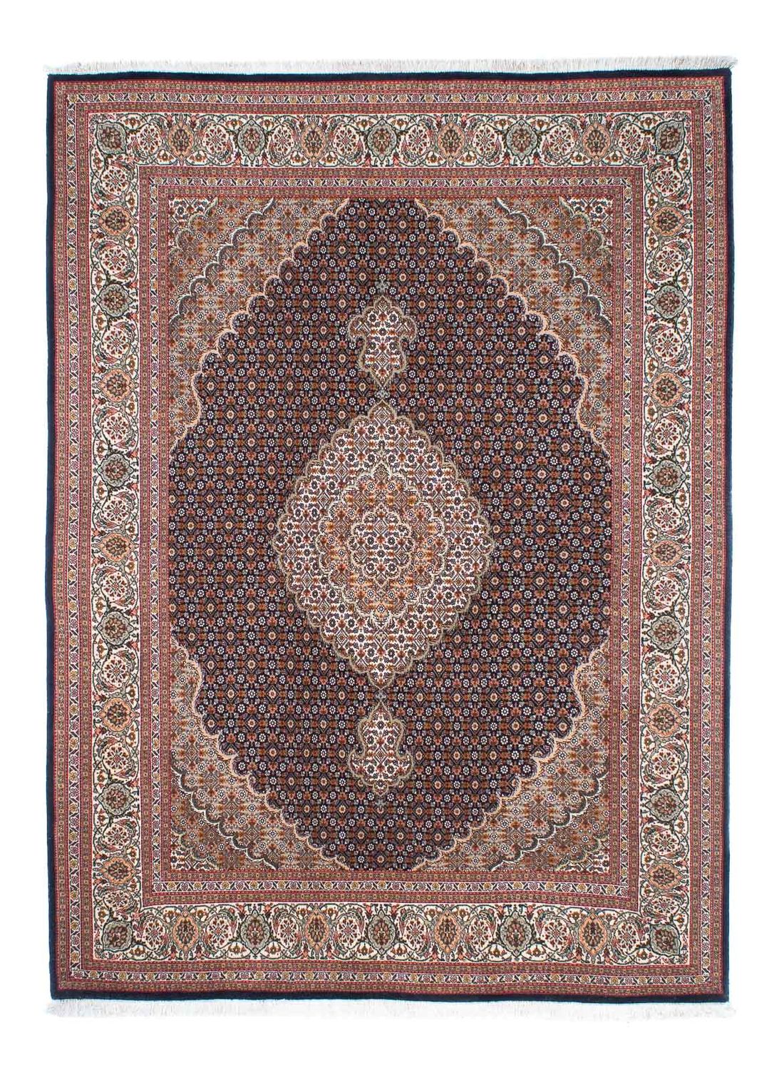 Tappeto Persero - Tabriz - 210 x 155 cm - marrone scuro
