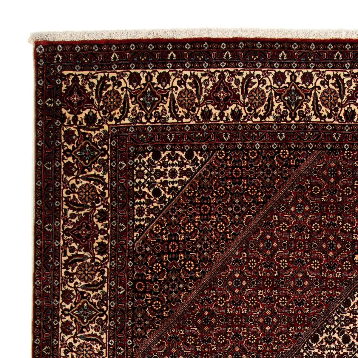 Tappeto Persero - Bidjar - 252 x 208 cm - rosso scuro