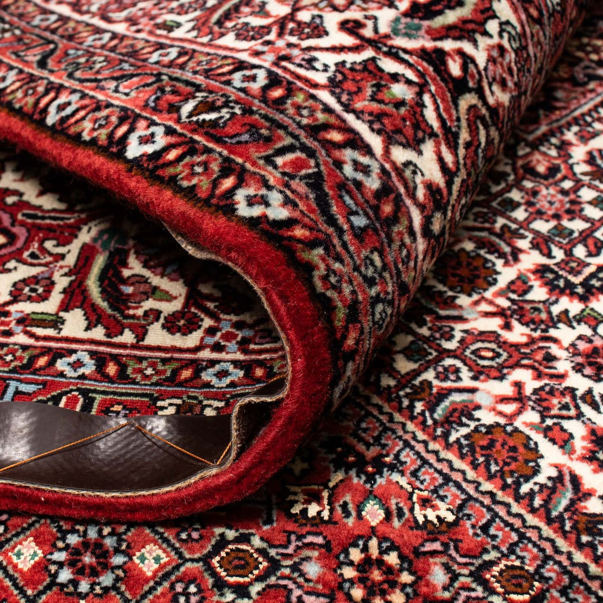 Tappeto Persero - Bidjar - 252 x 208 cm - rosso scuro