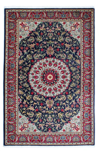 Tappeto Persero - Ghom - 204 x 135 cm - blu scuro