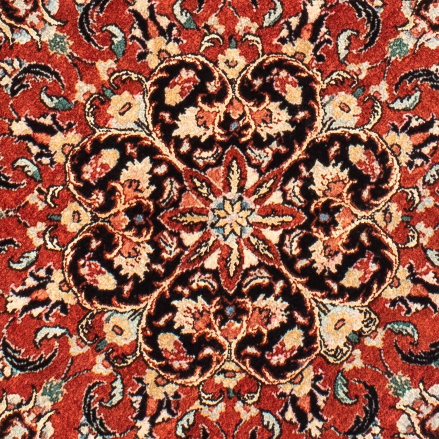 Tappeto Persero - Bidjar rotondo  - 127 x 127 cm - rosso scuro