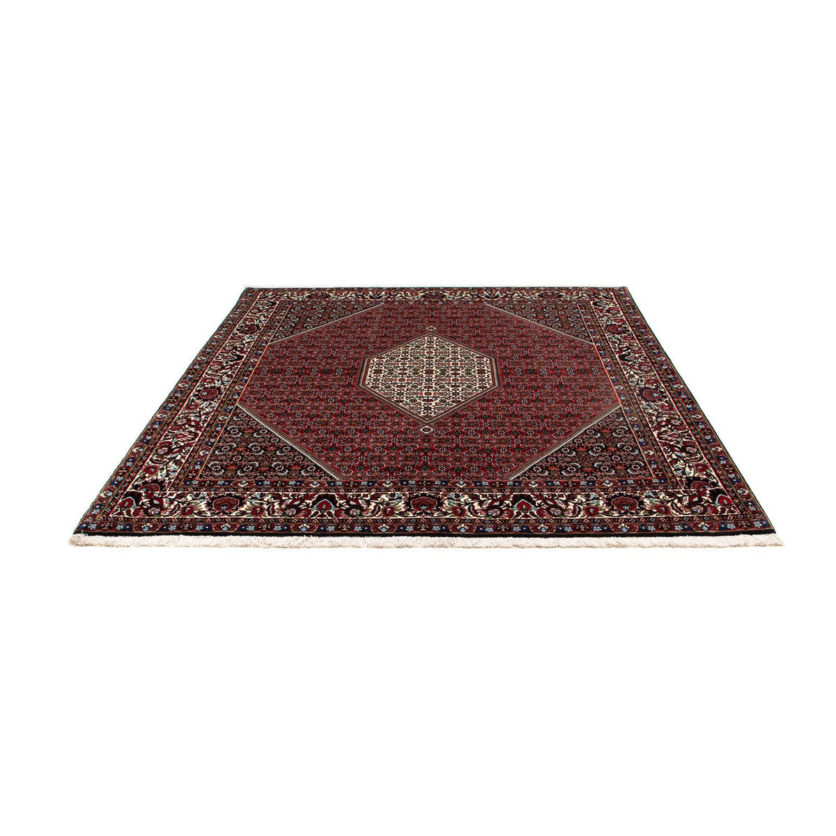 Tappeto Persero - Bidjar quadrato  - 203 x 196 cm - rosso scuro