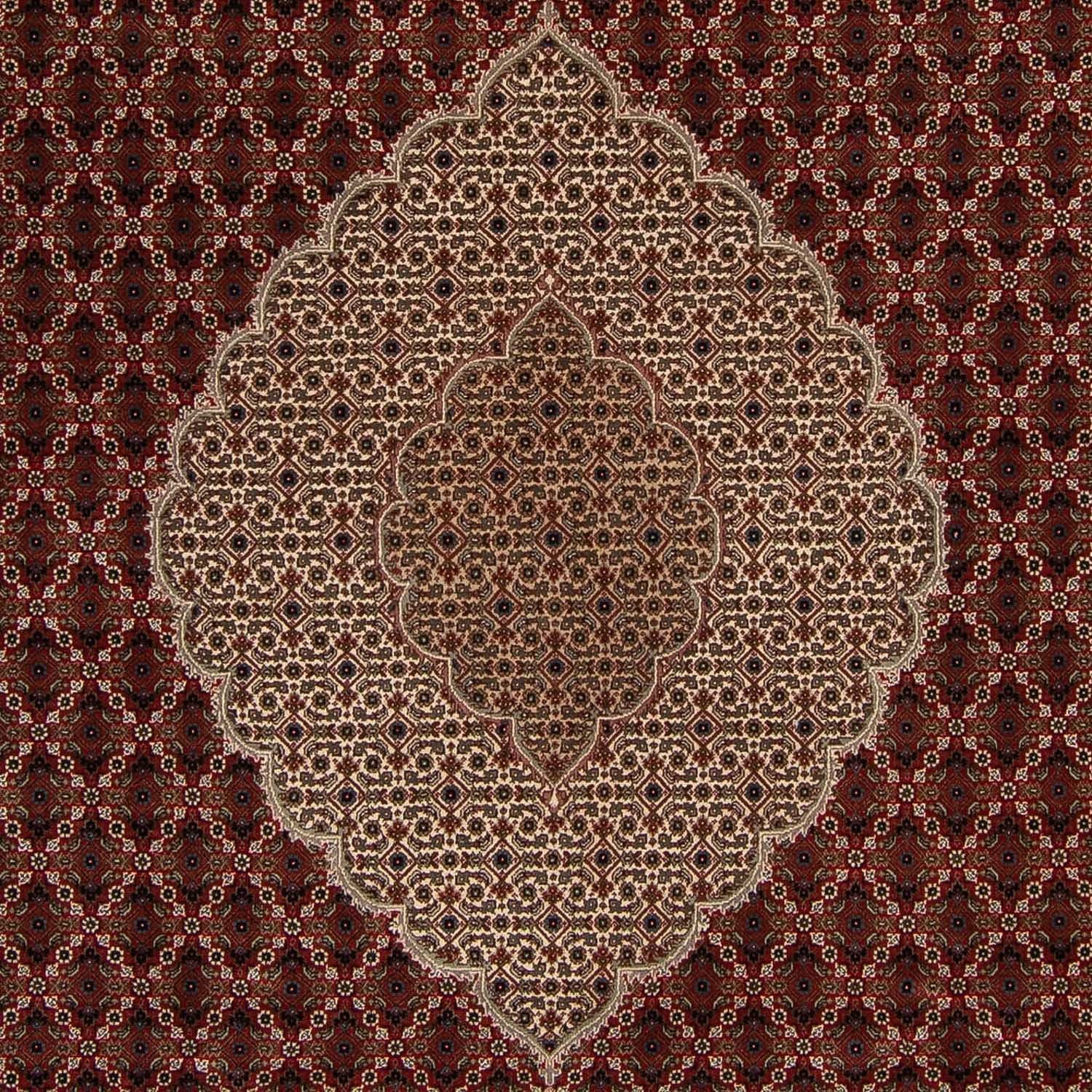 Tappeto Persero - Tabriz - 304 x 241 cm - rosso scuro