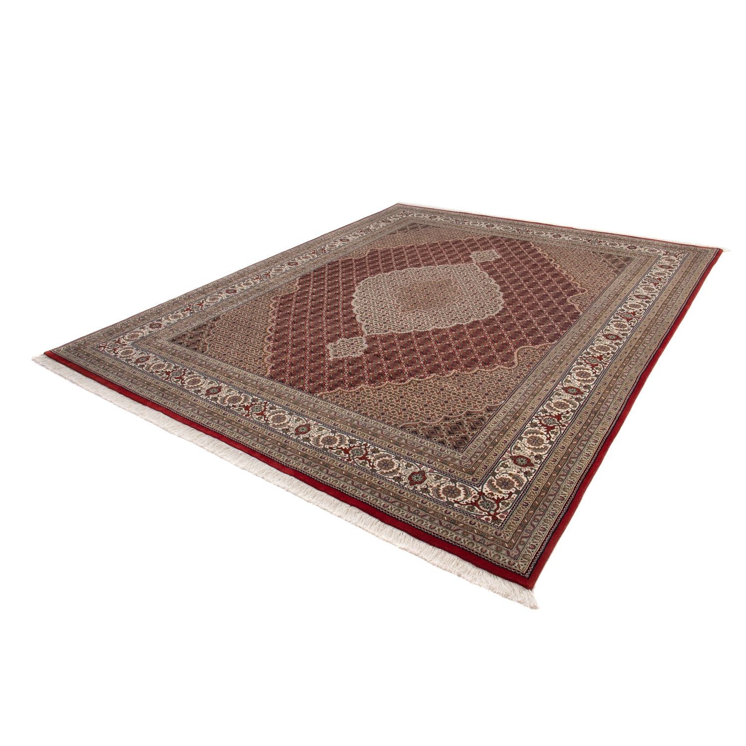 Tappeto Persero - Tabriz - 304 x 241 cm - rosso scuro