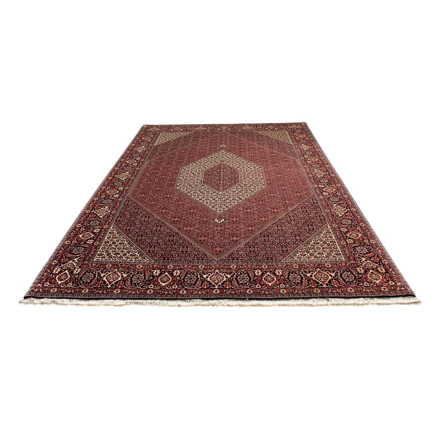 Tappeto Persero - Bidjar - 298 x 200 cm - rosso scuro