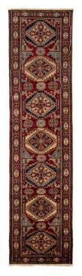 Tappeto corsia Tappeto Ziegler - Kazak - 302 x 77 cm - rosso scuro