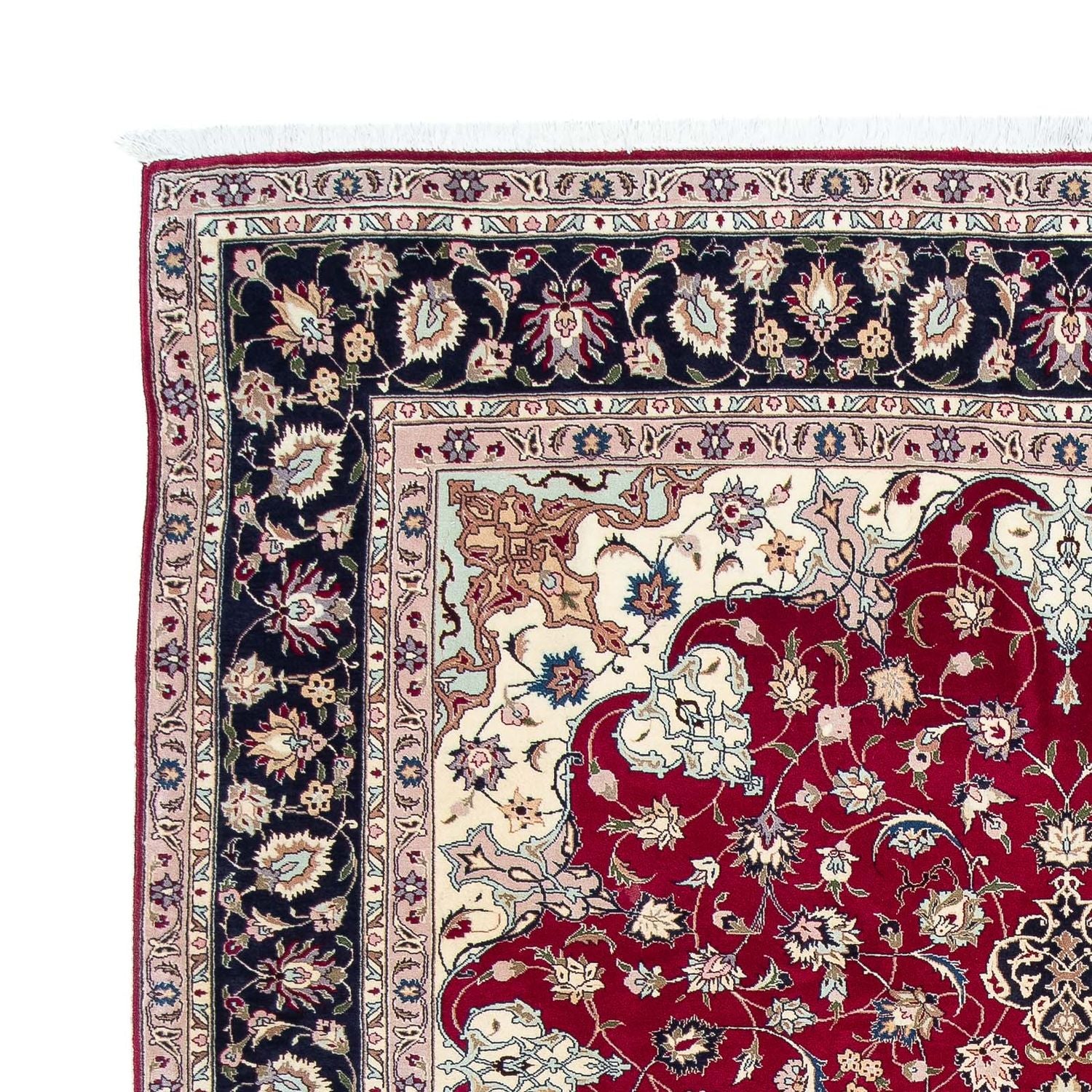 Tappeto Persero - Tabriz - Reale - 290 x 203 cm - rosso scuro