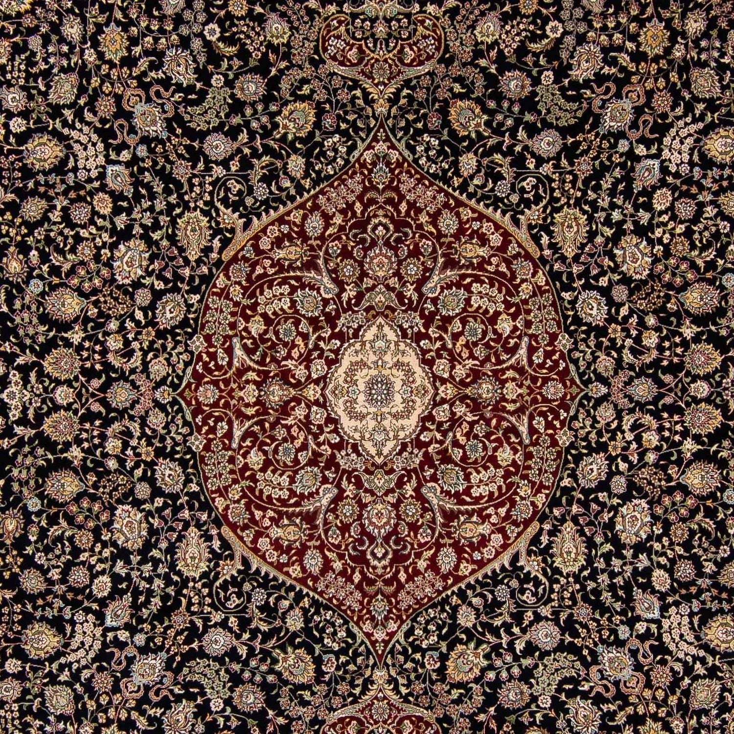 Tappeto orientale - Hereke - 370 x 276 cm - rosso scuro