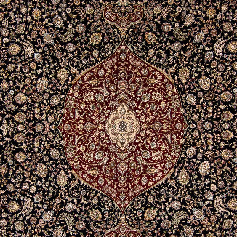 Tappeto orientale - Hereke - 370 x 276 cm - rosso scuro
