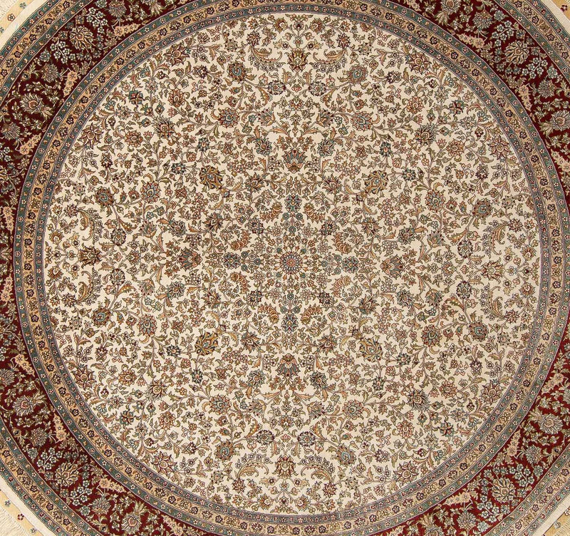 Tappeto orientale - Hereke rotondo  - 185 x 185 cm - beige