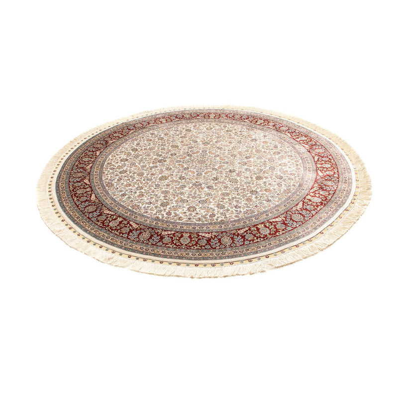 Tappeto orientale - Hereke rotondo  - 185 x 185 cm - beige