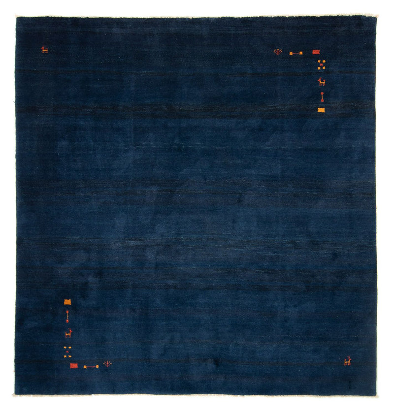 Tappeto Gabbeh - Persero quadrato  - 295 x 278 cm - blu scuro