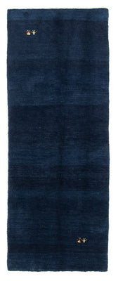 Tappeto corsia Tappeto Gabbeh - Persero - 293 x 111 cm - blu scuro