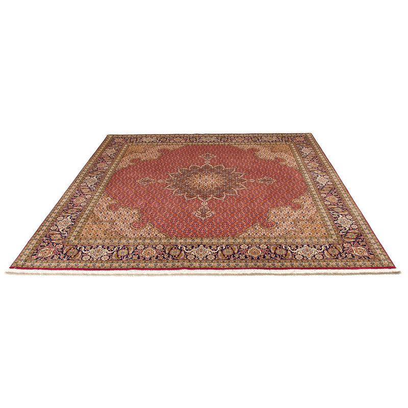 Tappeto Persero - Tabriz quadrato  - 204 x 201 cm - rosso scuro